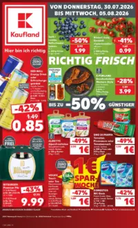 Titelseite des Kaufland Prospekts ab 30.07.2026