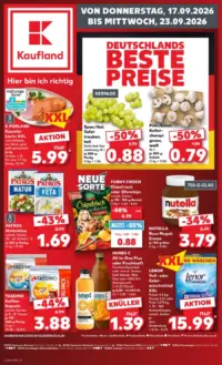 Kaufland Prospekt Cover ab 17.09.2026