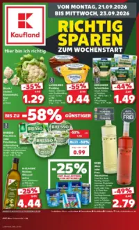 Kaufland Prospekt Cover ab 21.09.2026
