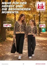 KiK Prospekt Cover ab 14.09.2026