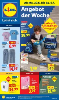 Lidl Prospekt Cover – Lidl Non-Food Vorschau 2
