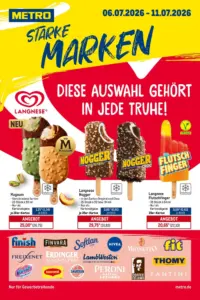 Titelseite des METRO Prospekts ab 06.07.2026