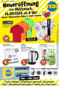 TEDi Prospekt Cover ab 16.09.2026