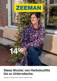 ZEEMAN Prospekt Cover ab 12.09.2026